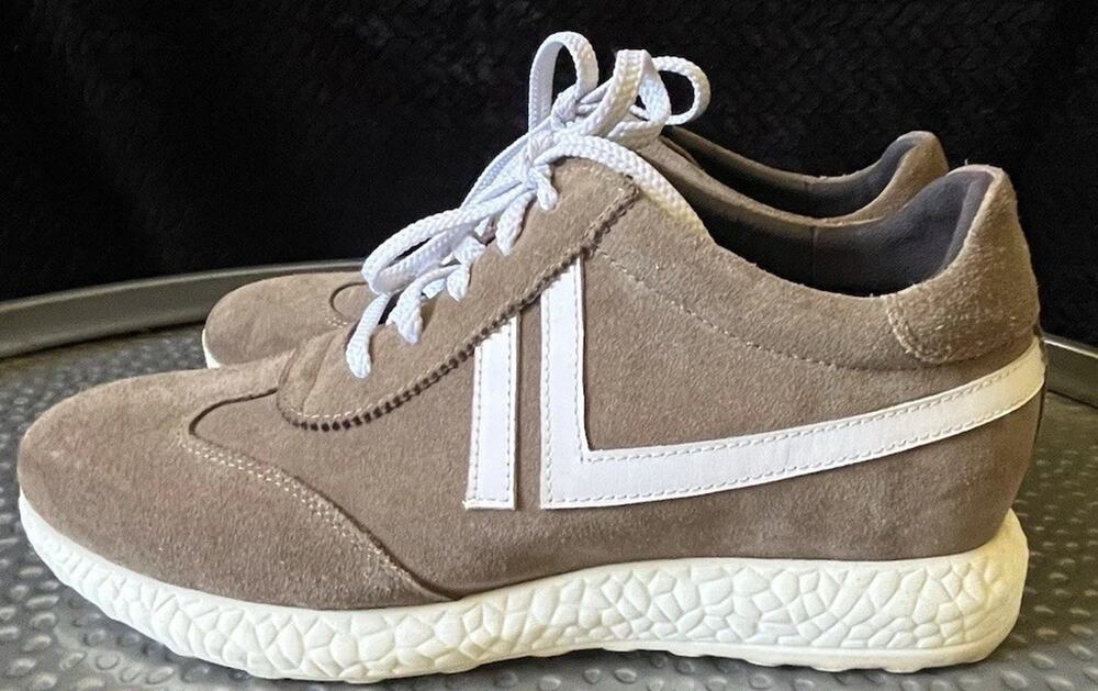 Men's Calto Elevator Height Taupe 2-3 Inch Increase Athletic Sneaker Size 11